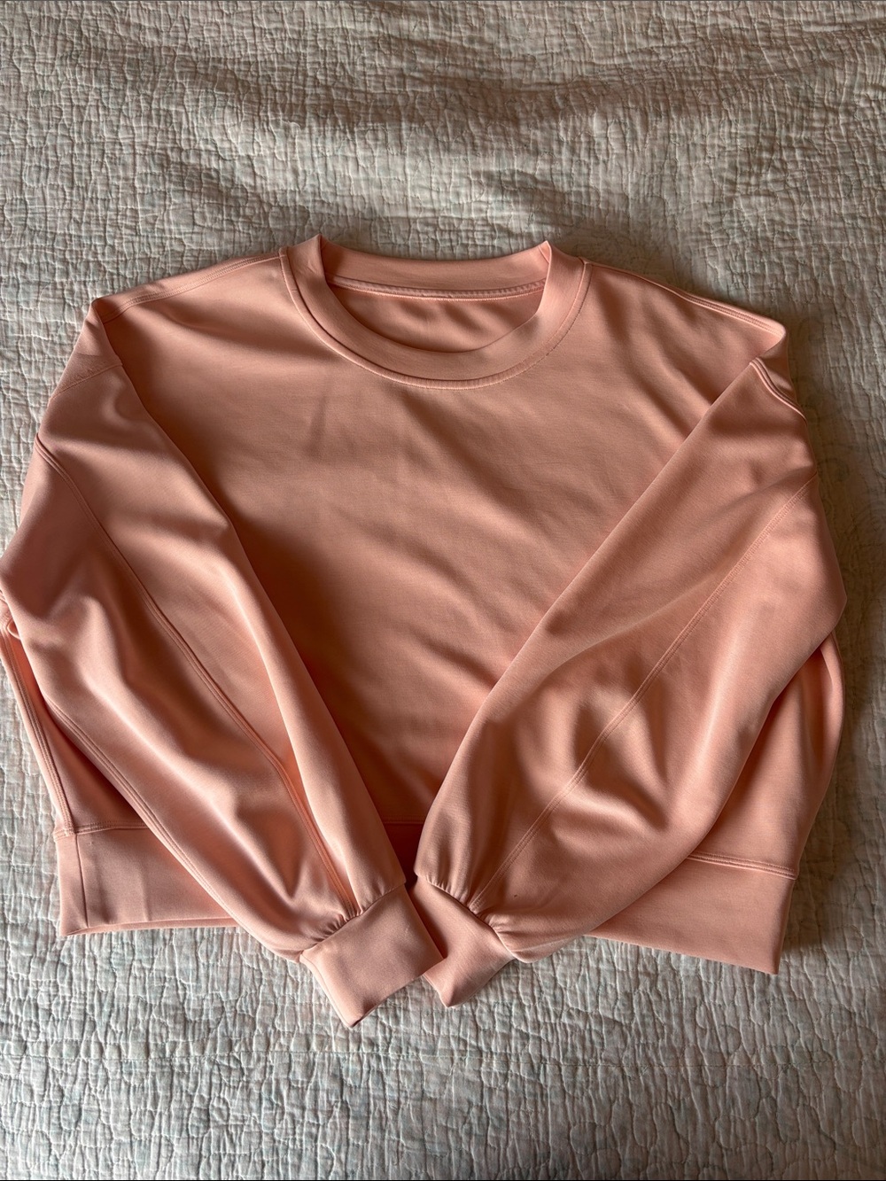 lululemon athletica Pink Cropped Crewneck Sweatshirt
